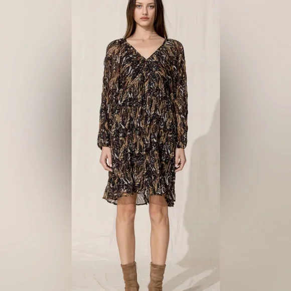 sachin and babi light blue dress MANGO Paisley Chiffon Dress